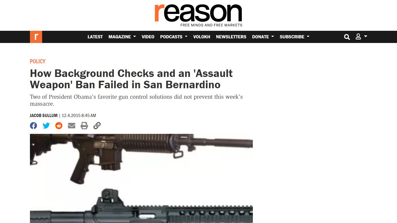How Background Checks and an 'Assault Weapon' Ban Failed in San Bernardino