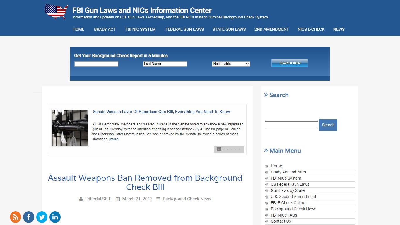 Assault Weapons Ban Removed from Background Check Bill